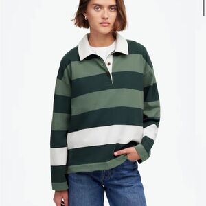 NWOT Madewell Rugby Long-Sleeve Polo Shirt